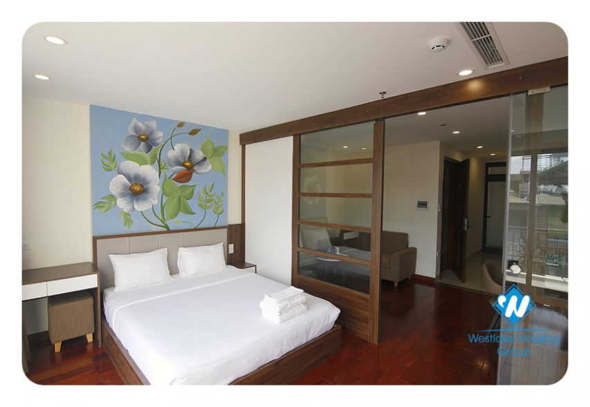 Bright 1-bedroom apartment with a nice balcony on Phan Ke Binh Str,, Ba Dinh
